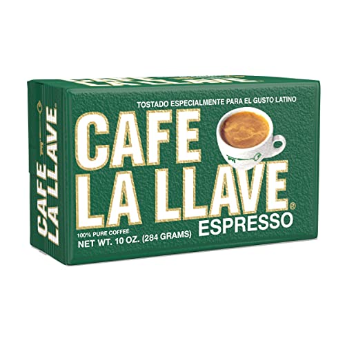 Cafe La Llave Espresso (10 ounce Brick) Dark Roast Coffee