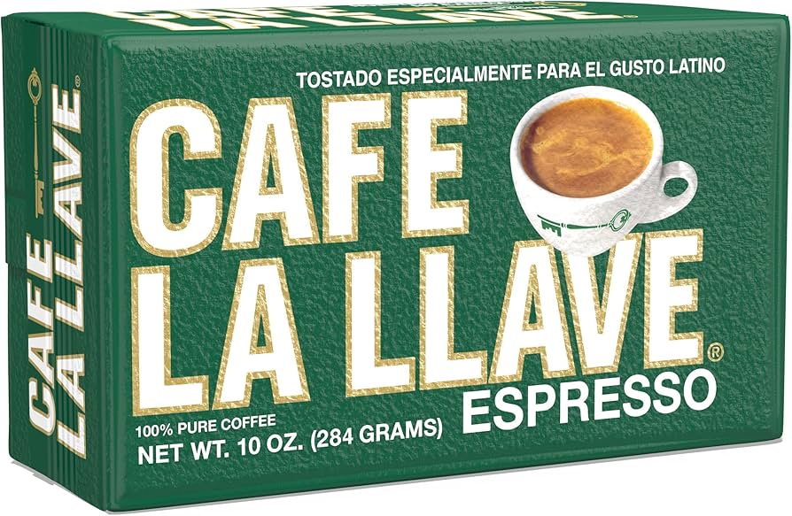 Cafe La Llave Espresso (10 ounce Brick) Dark Roast Coffee