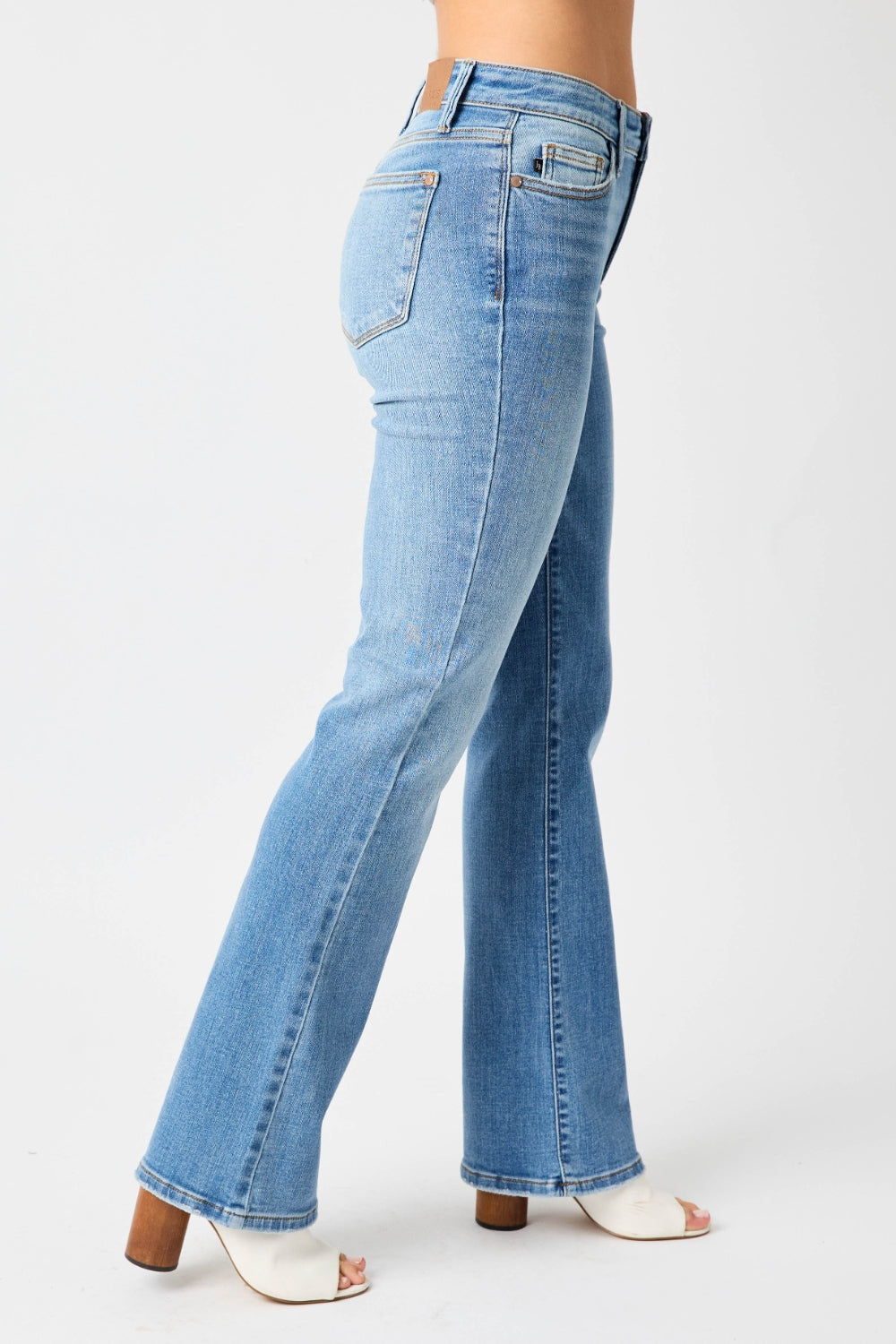 High Rise Tummy Control Mom Jeans Straight Leg Denim Pants Judy Blue