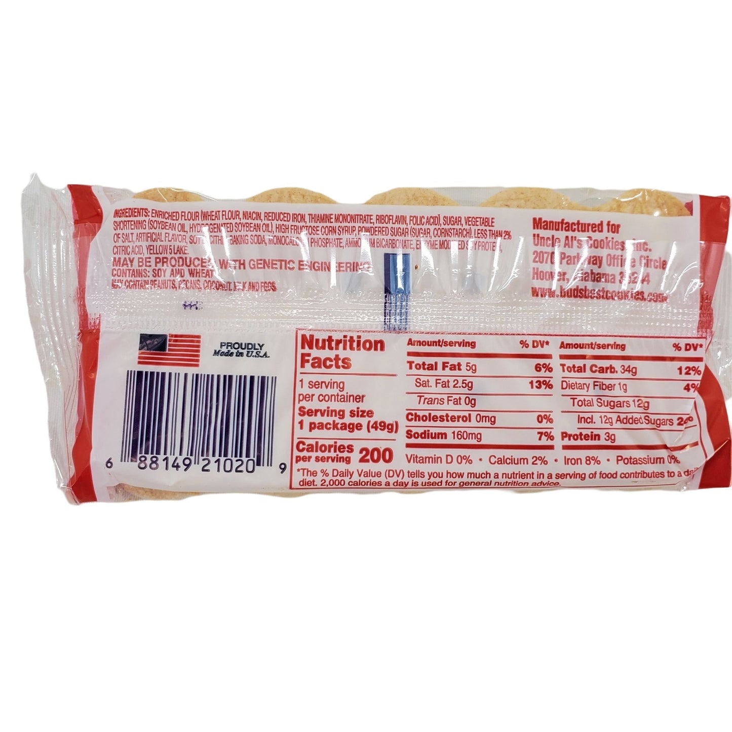 Uncle Al's Old Fashioned Stage Plank Cookies