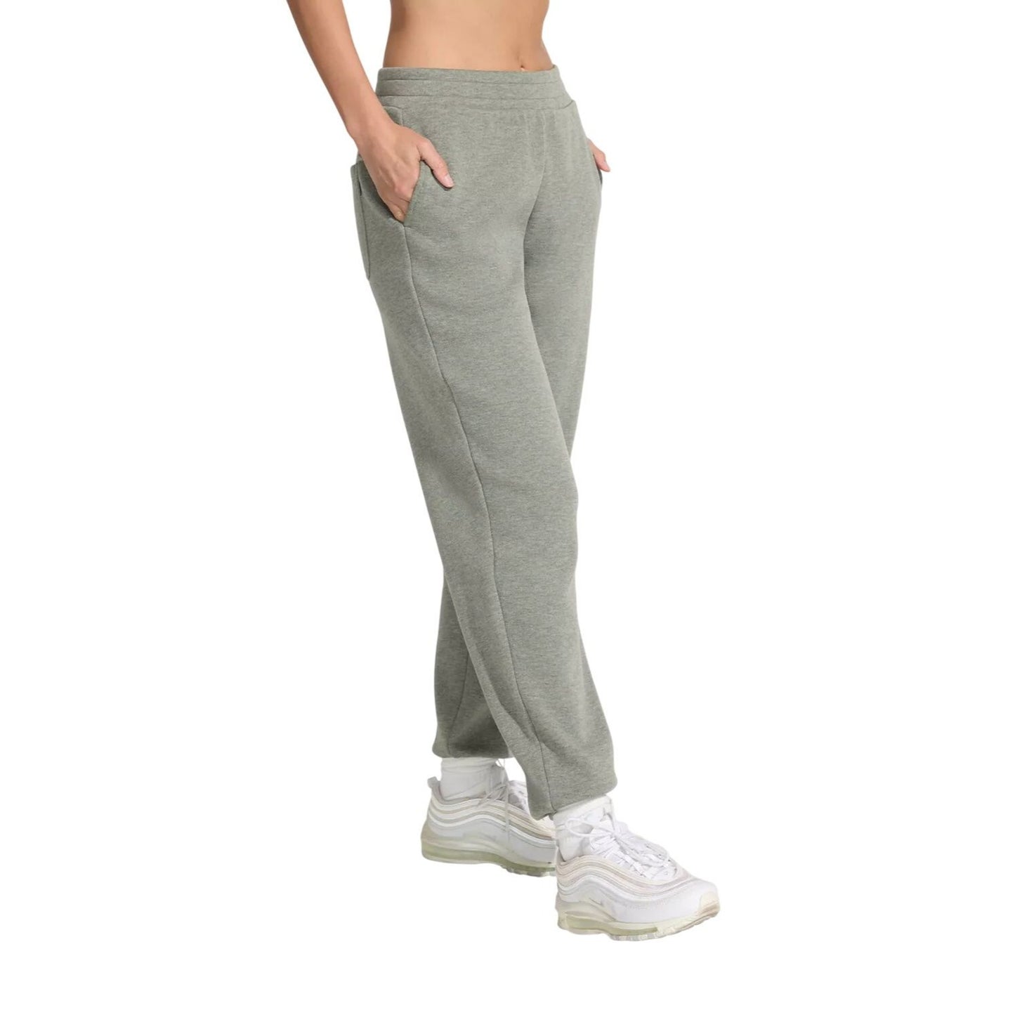 Mondetta Women Fleece Jogger Pants Leisure Elastic Waist Sweatpants Loungewear