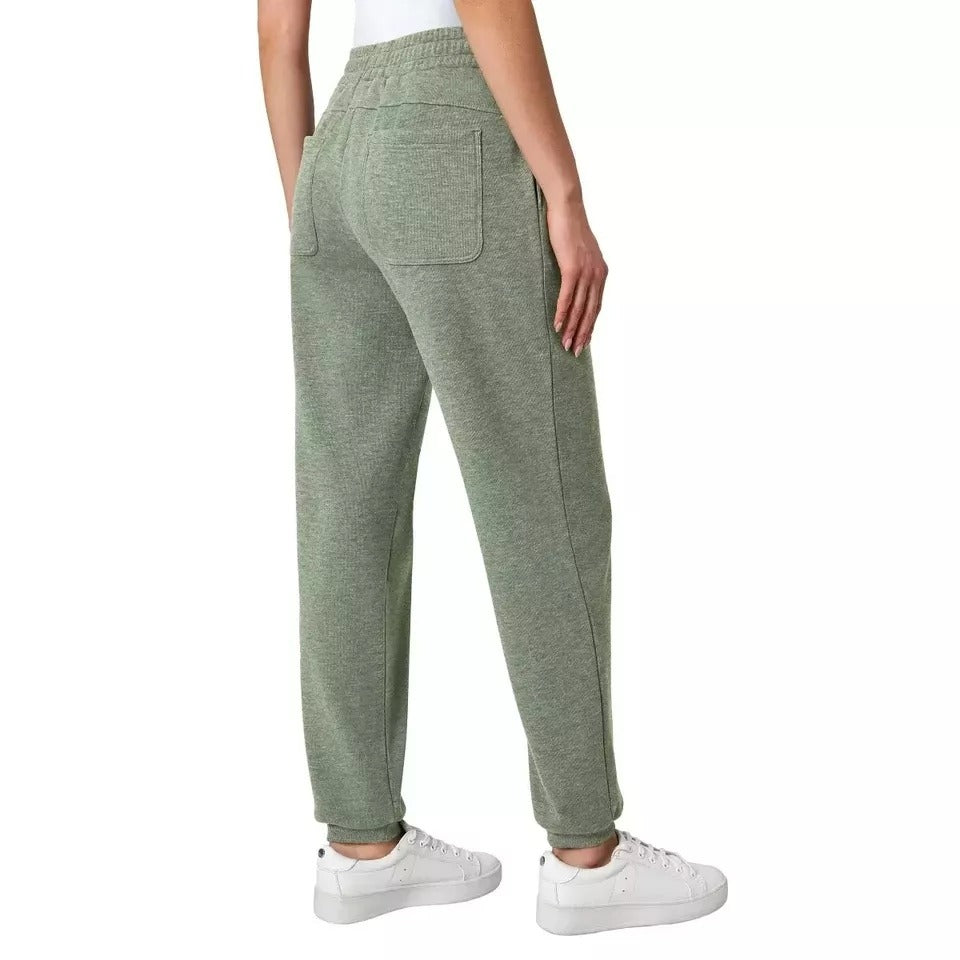 Mondetta Women Fleece Jogger Pants Leisure Elastic Waist Sweatpants Loungewear
