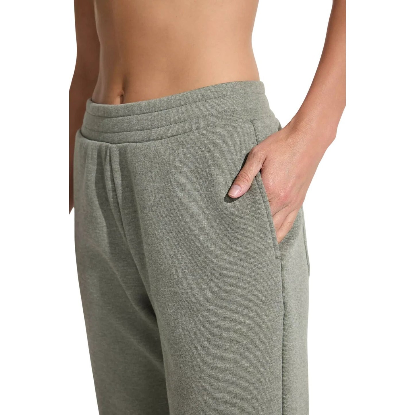 Mondetta Women Fleece Jogger Pants Leisure Elastic Waist Sweatpants Loungewear