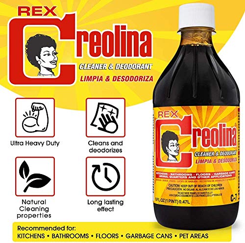 Rex Creolina Cleaner 16oz Concentrate Multi Purpose Home Disinfectant - Deodorant Indoor Home Cleaner, Bathroom Cleaner, Floor Cleaner, Garbage Disposal Cleaner, Kitchen Cleaner