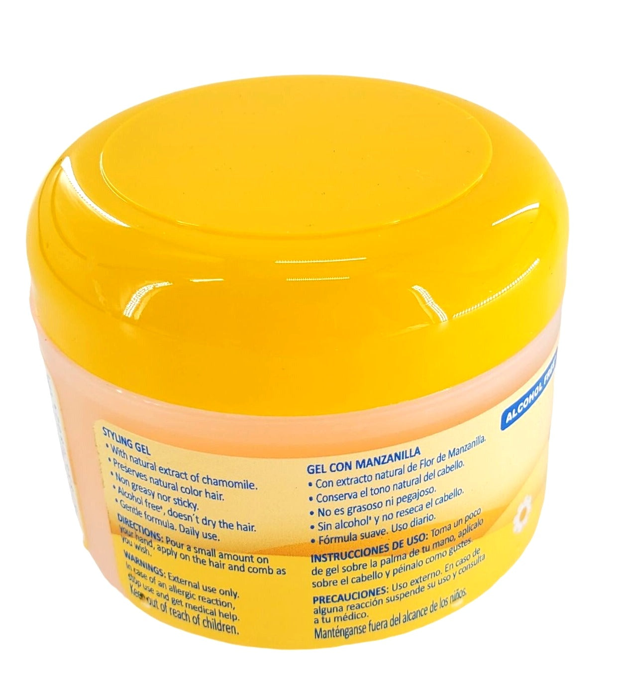 Ricitos de Oro Styling Hair Gel with chamomile extract Alcohol-Free Hair Gel 4oz container