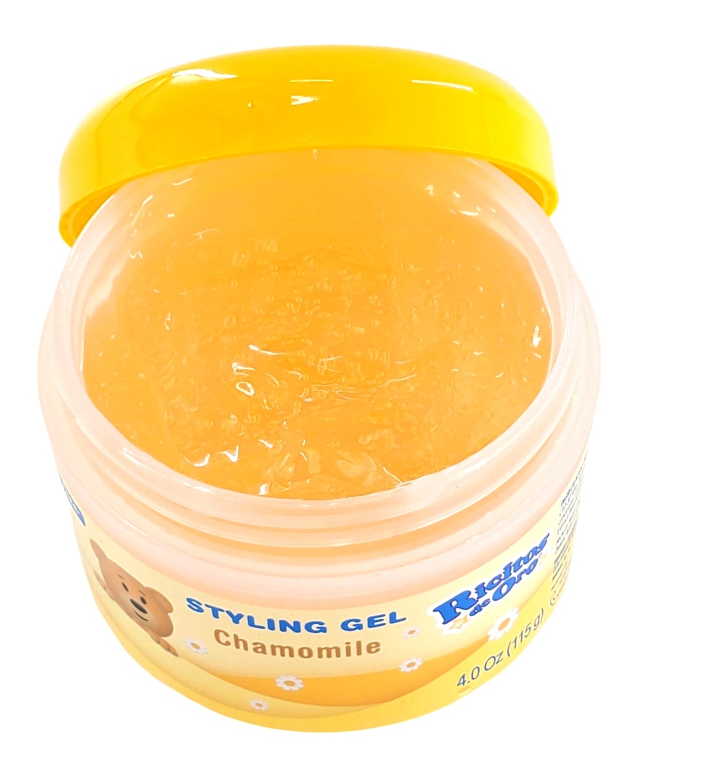 Ricitos de Oro Styling Hair Gel with chamomile extract Alcohol-Free Hair Gel 4oz container
