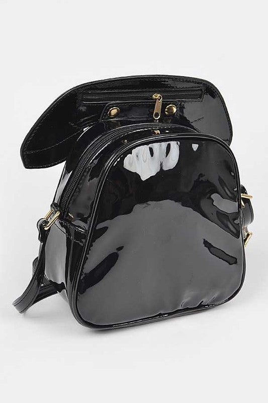 Retro Vintage Purse Rotary Phone Novelty Bag Crossbody Shoulder Vegan Patent Leather Fun Eclectic
