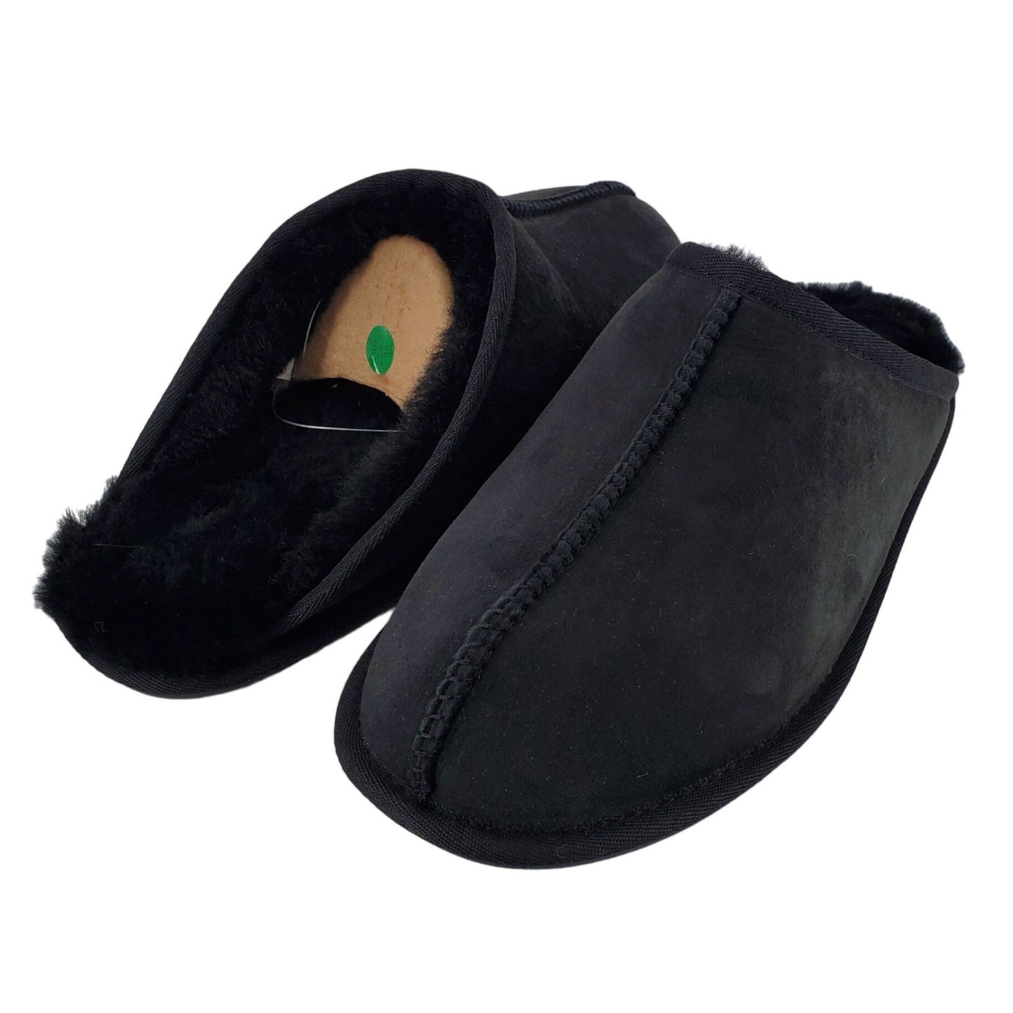 Kirkland Signature Slippers Sheepskin Mens Shearling Suede Real Fur Slides House Shoes