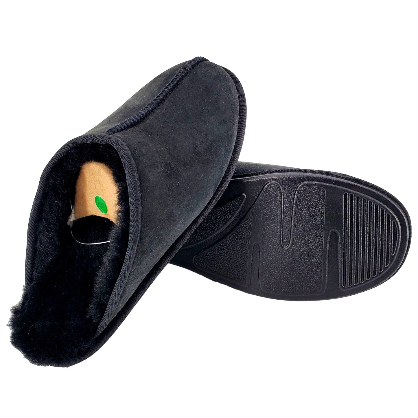 Kirkland Signature Slippers Sheepskin Mens Shearling Suede Real Fur Slides House Shoes