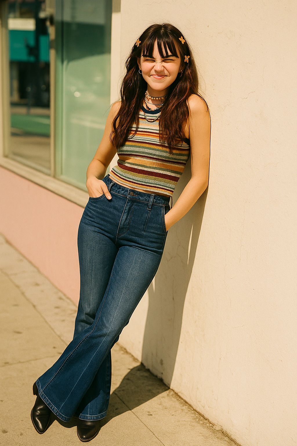 Judy Blue Mid-Rise Slim Fit Flat Front Pants Welt Pockets Denim Bootcut Jeans Plus Size Available