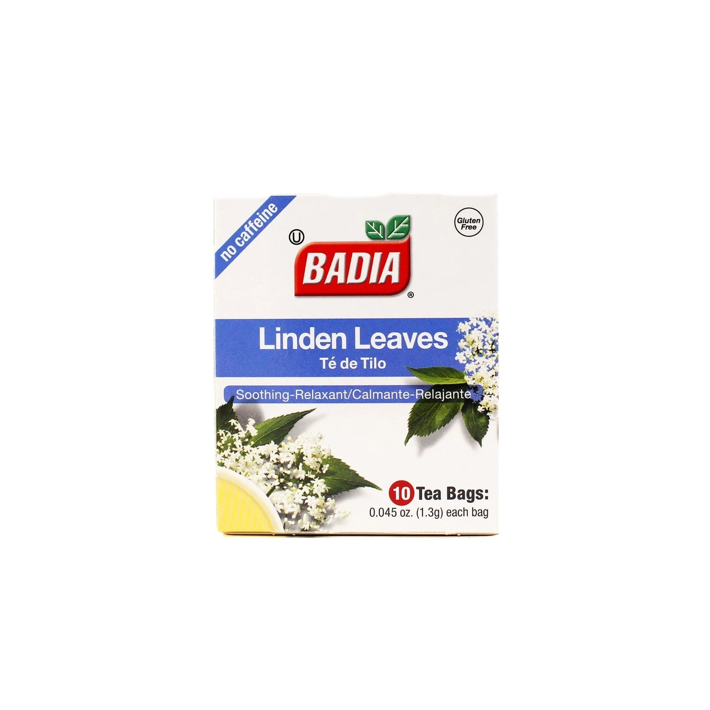 Badia Tea Linden Leaves Orange Leaf Soothing Relaxant Herbal Caffeine Free Bags