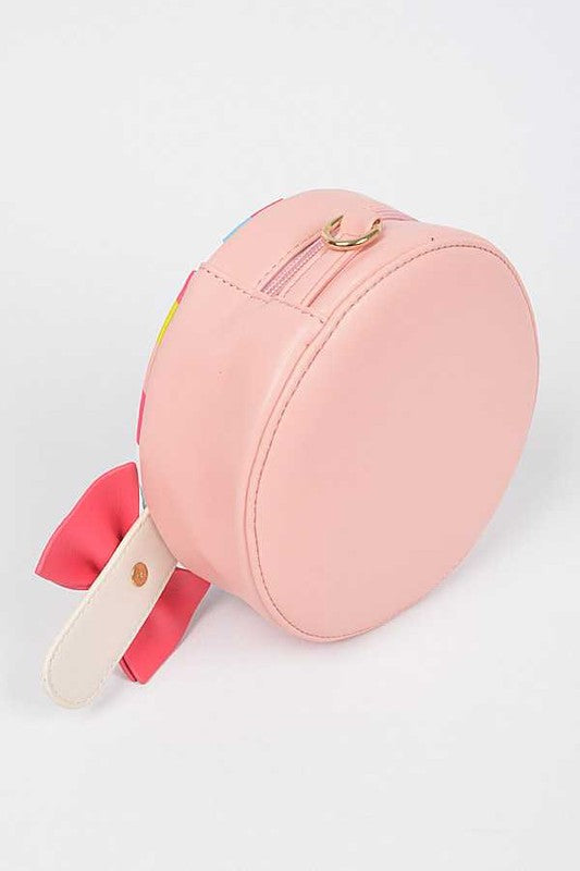 Lollipop Candy Convertible Crossbody Shoulder Novelty Bag Clutch Vegan Fun Eclectic