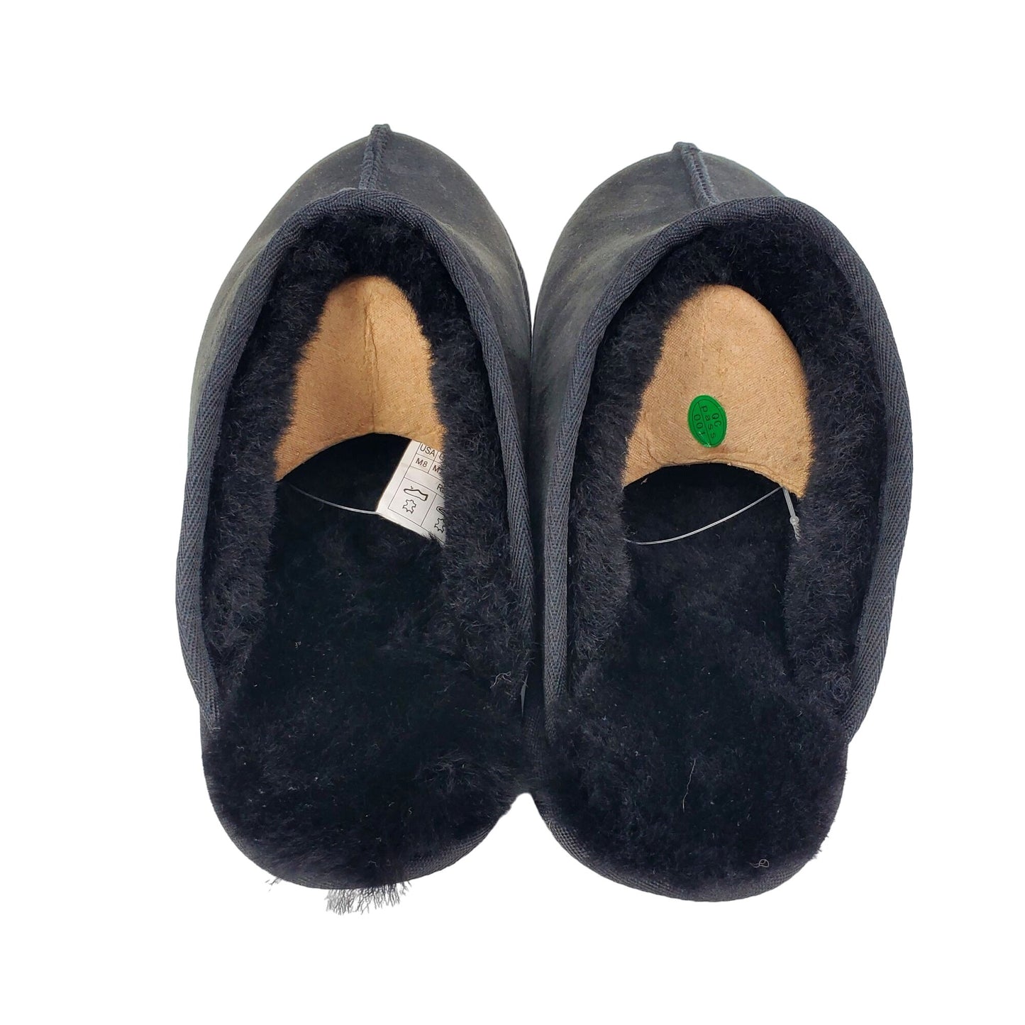 Kirkland Signature Slippers Sheepskin Mens Shearling Suede Real Fur Slides House Shoes