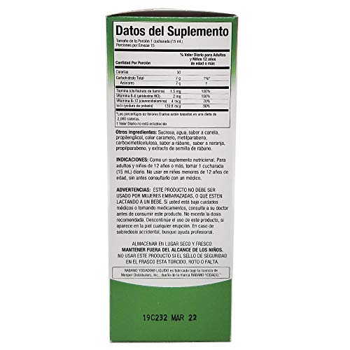 Rabano Yodado Supplement Liquid, 8 fl.oz