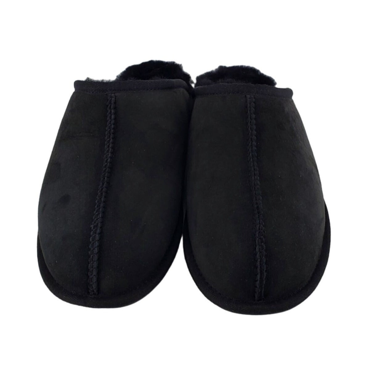 Kirkland Signature Slippers Sheepskin Mens Shearling Suede Real Fur Slides House Shoes