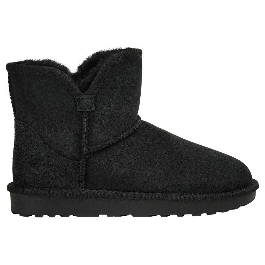 KIrkland Signature Real Fur Boots Womens Shearling Sheepskin Suede Scalloped Fold Over Shoes