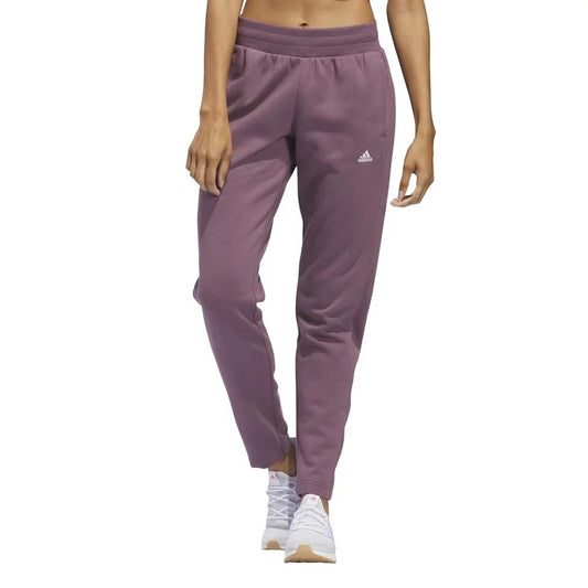 Adidas Women's Relaxed Fit Tapered Legs Fleece Lined Active Pants Athleisure