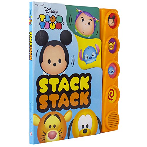 Disney Tsum Tsum Stack Stack Sound Book Children's Interactive Press Play Baby