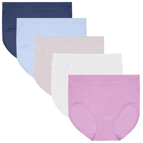 Carole Hochman Underwear 5-Pack Panties Seamless Briefs Full Coverage