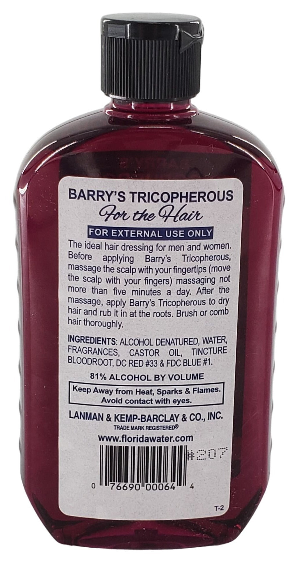 Barry's Tricopherous Liquid for the Hair Traditional 8oz
