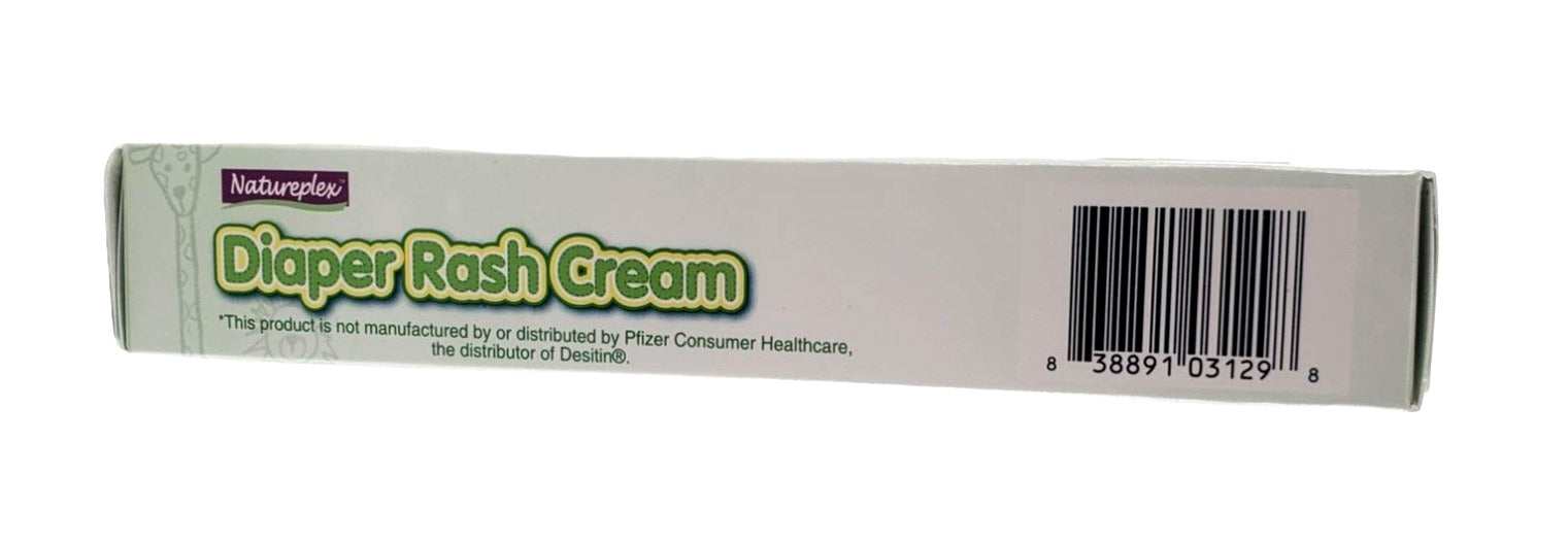 Natureplex Diaper Rash Cream for babies with Aloe 40% Zinc Oxide cream 1.5 oz tube