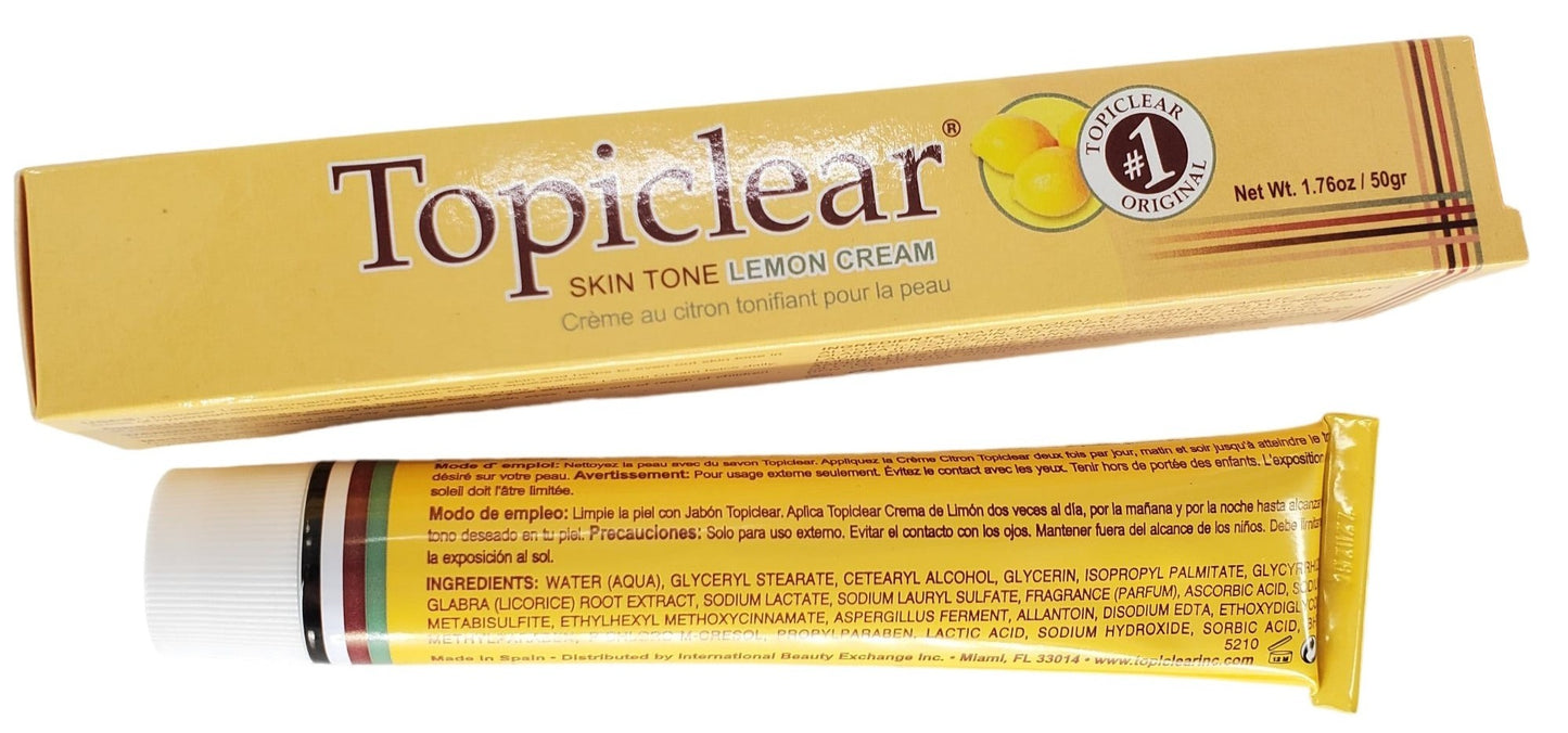 Topiclear Skin Tone Lemon Cream 1.76oz (50g)