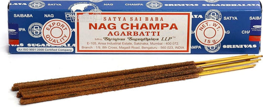 Satya Sai Baba Nag Champa Agarbatti Original Incense Stick 15g Box 12 Sticks/box