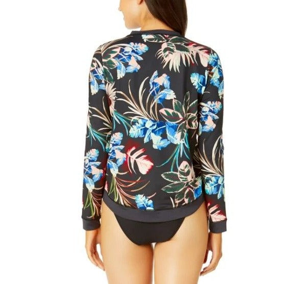 Hurley Swimwear Long Sleeve Sun Shirt Rashguard Swimsuit Top Tropical Dream