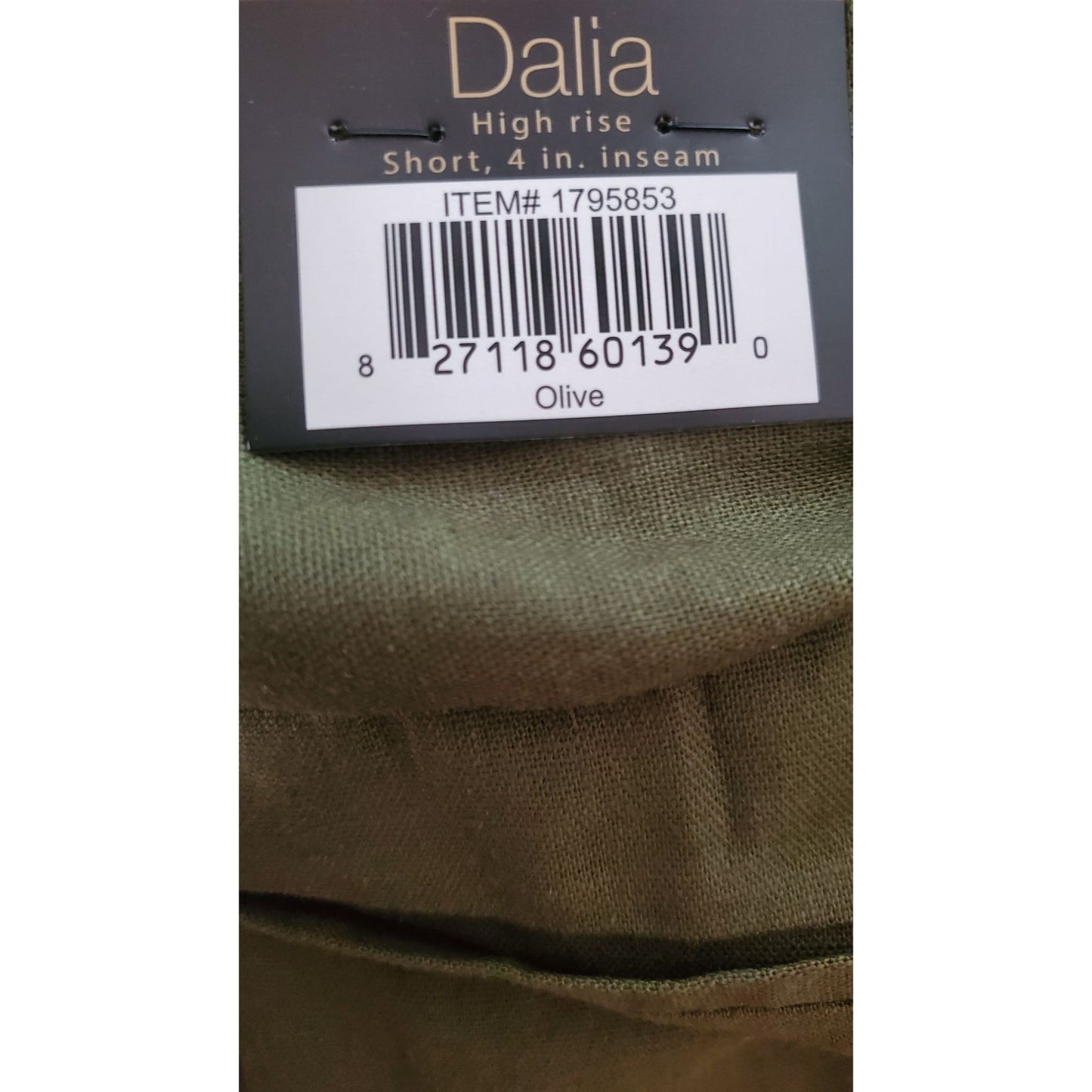 Dalia Women Belted Tie Linen Blend Elastic Waist Shorts Lightweight Breathable Olive Green