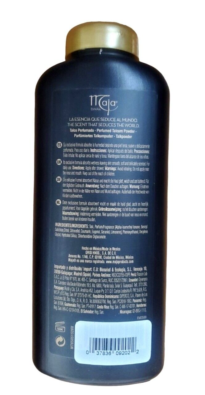 Maja Perfumed Body Powder Smooth Soft Skin Delicately Scented Talcum Powder 7oz
