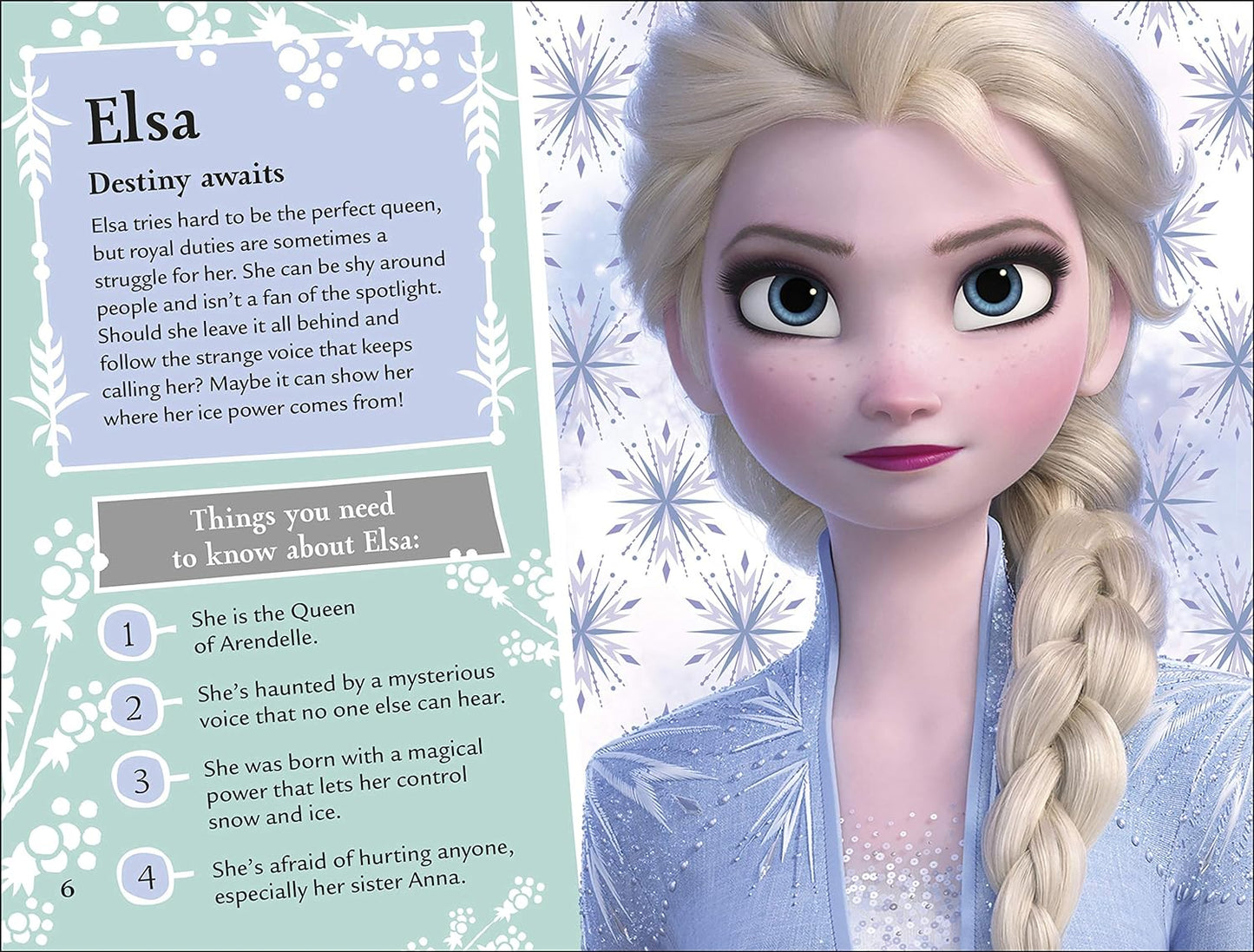 Disney Frozen II The Magical Guide Children's Book Fun Facts Quiz Poster