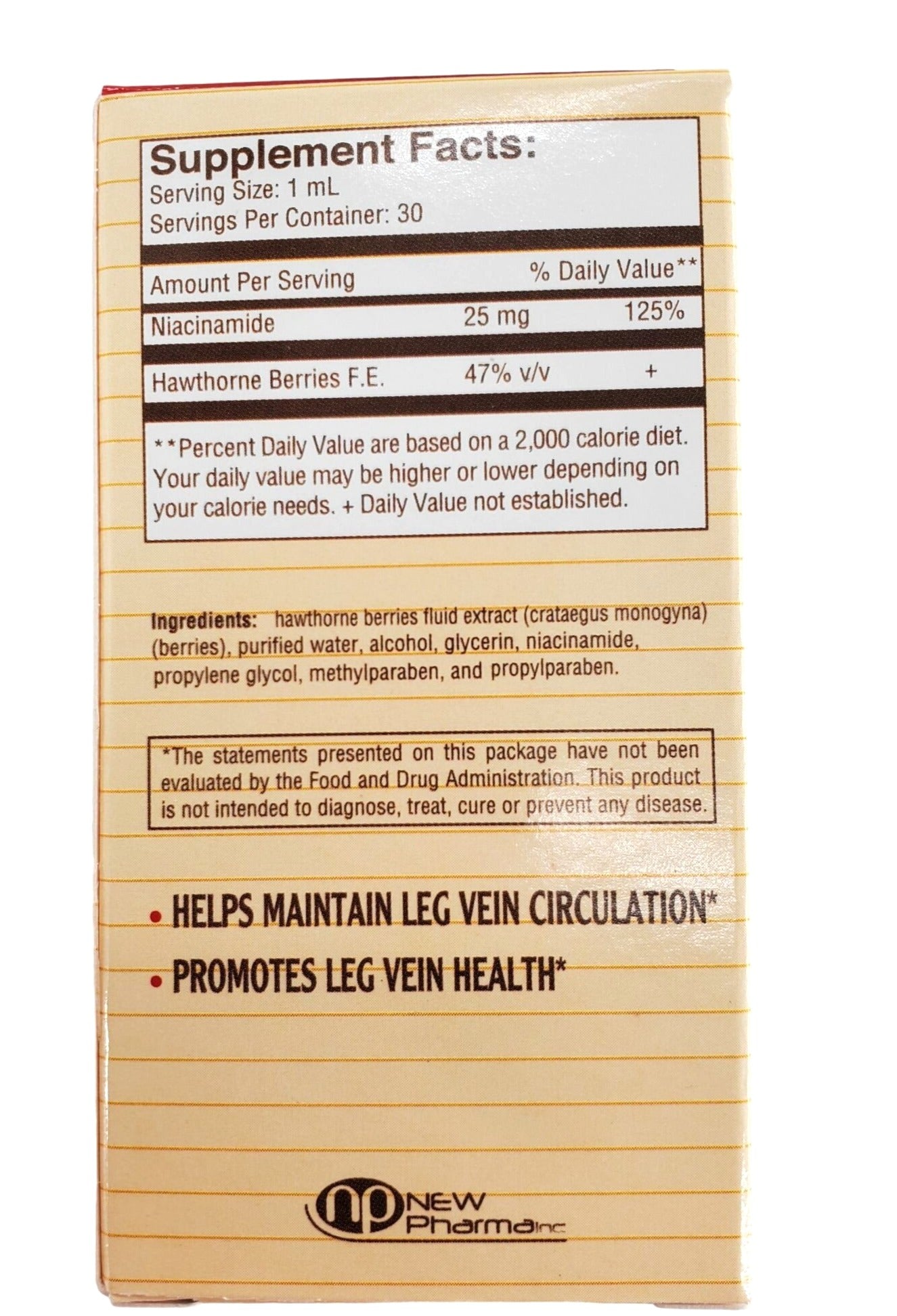 Venaton Drops Leg vein health supplement with plastic dropper 1 oz bottle