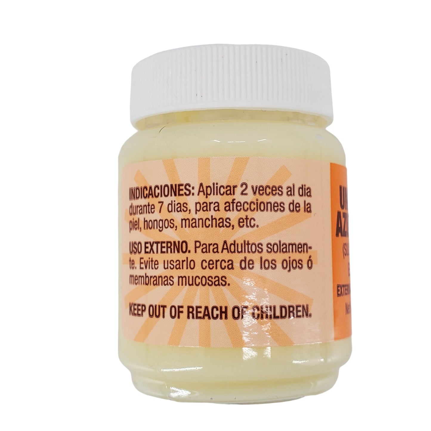 Sulfur Ointment Scabicide Unguento Azufre Escabicida 10 % Ointment 2oz Container