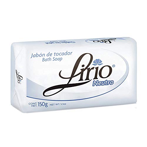 Lirio Neutro Neutral soap bar 5.29OZ (150g) Pack of 1 bath shower soap