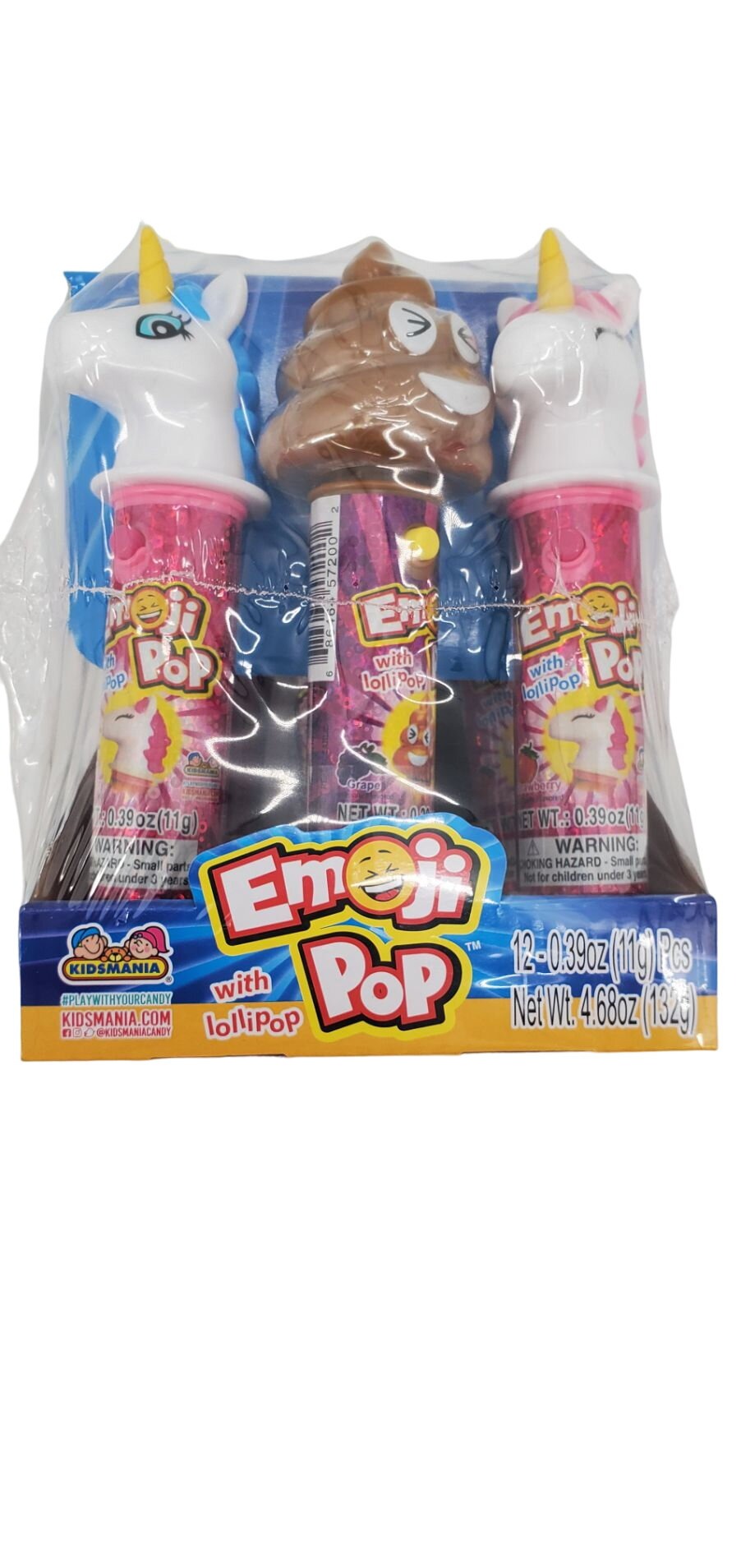 Kidsmania Emoji Pop with Lollipops, 12 Count