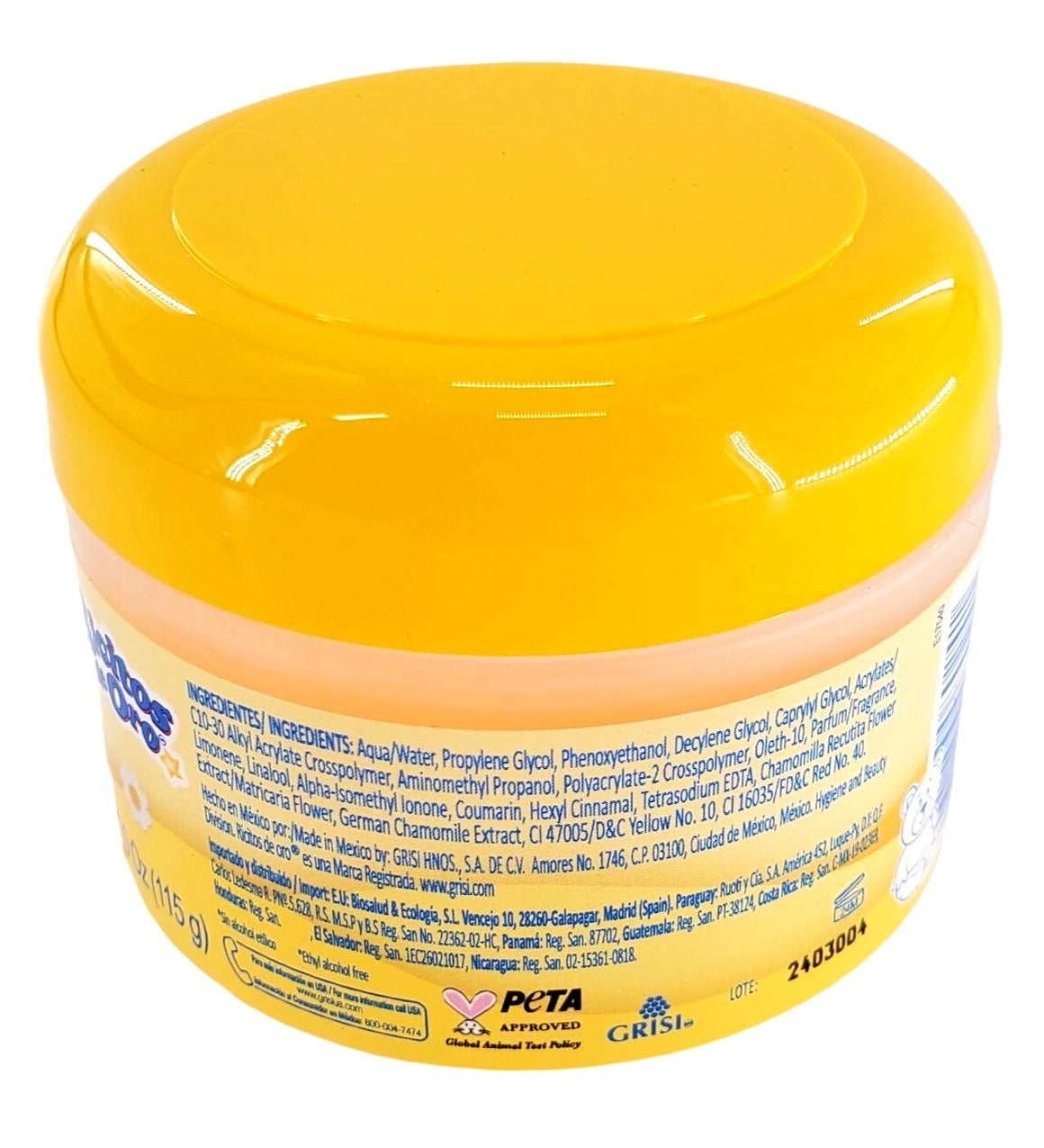 Ricitos de Oro Styling Hair Gel with chamomile extract Alcohol-Free Hair Gel 4oz container