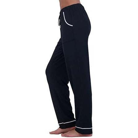 Lucky Brand Women's Lounge Pants 2-pack Set Drawstring Elastic Waist Relaxed Fit Leisure Loungewear