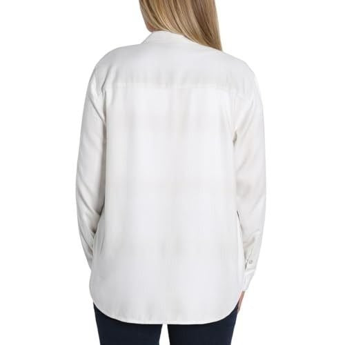 Jachs Girlfriend Women L Top Super Soft Feel Flannel Shirt Long Sleeve Shacket