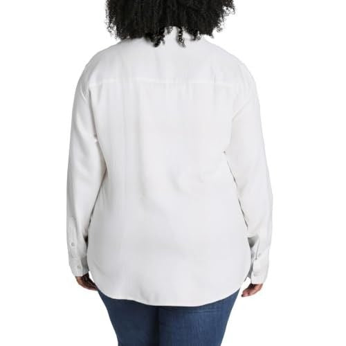 Jachs Girlfriend Women L Top Super Soft Feel Flannel Shirt Long Sleeve Shacket