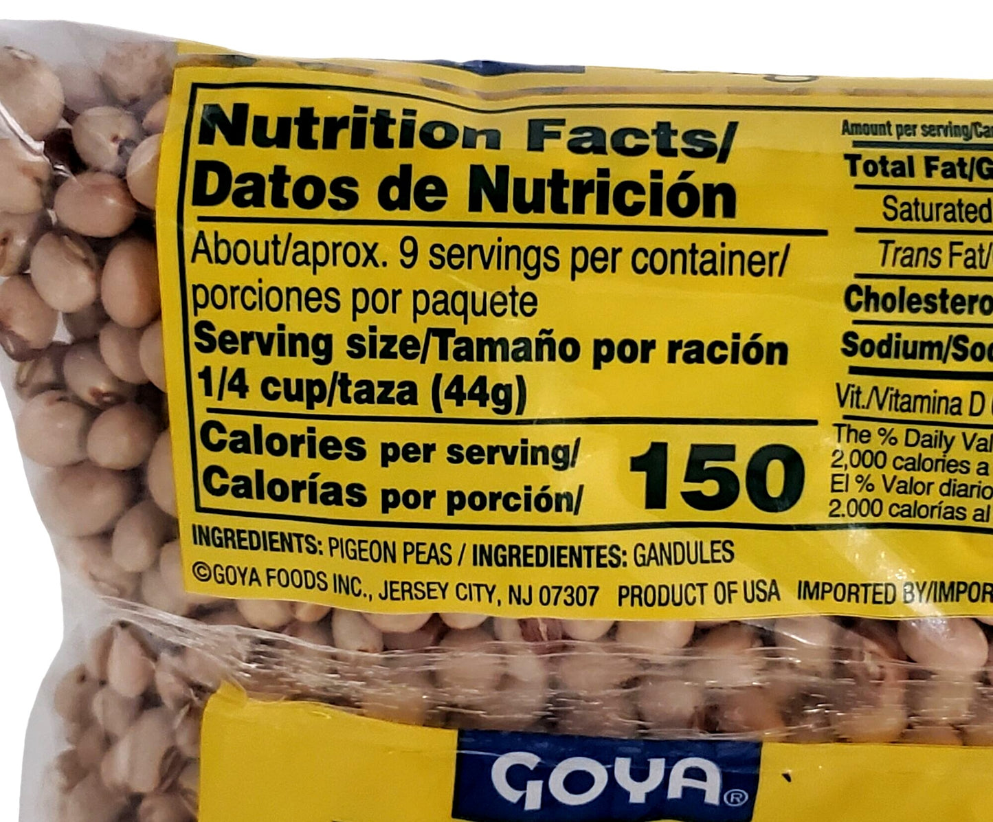 Goya Gandules (Dry Pigeon Peas) 14oz