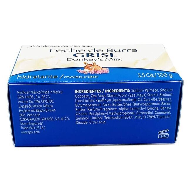 Grisi Donkey's Milk Soap Moisturizng Bar 3.5 Oz Leche de Burra