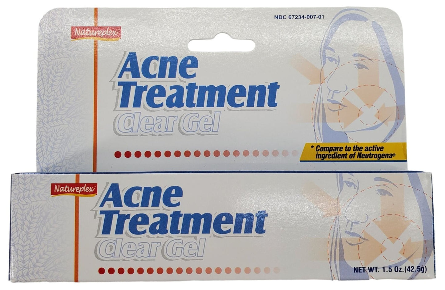 Natureplex Acne Treatment Pimple Clear Gel 1.5oz Salicylic Acid Acne Treatment