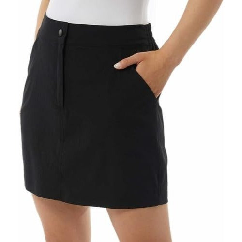 32 Degrees Cool Women Stretch Skort Skirt Shorties Athleisure Shorts Black