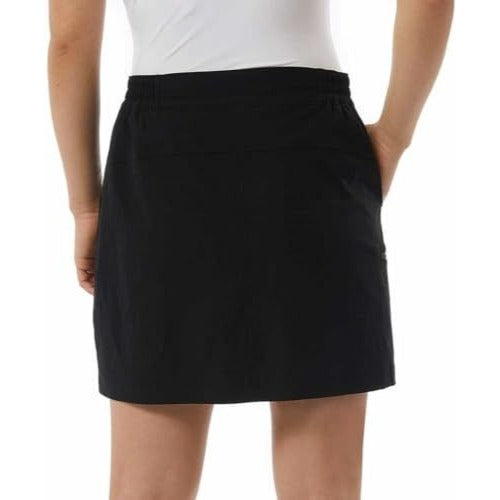 32 Degrees Cool Women Stretch Skort Skirt Shorties Athleisure Shorts Black
