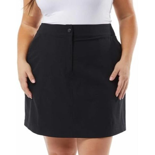32 Degrees Cool Women Stretch Skort Skirt Shorties Athleisure Shorts Black