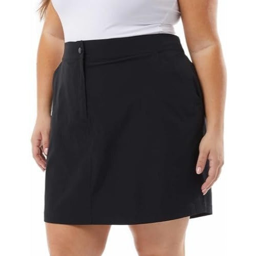 32 Degrees Cool Women Stretch Skort Skirt Shorties Athleisure Shorts Black