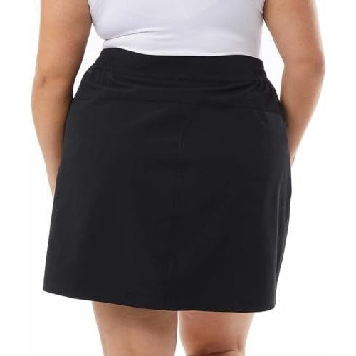 32 Degrees Cool Women Stretch Skort Skirt Shorties Athleisure Shorts Black