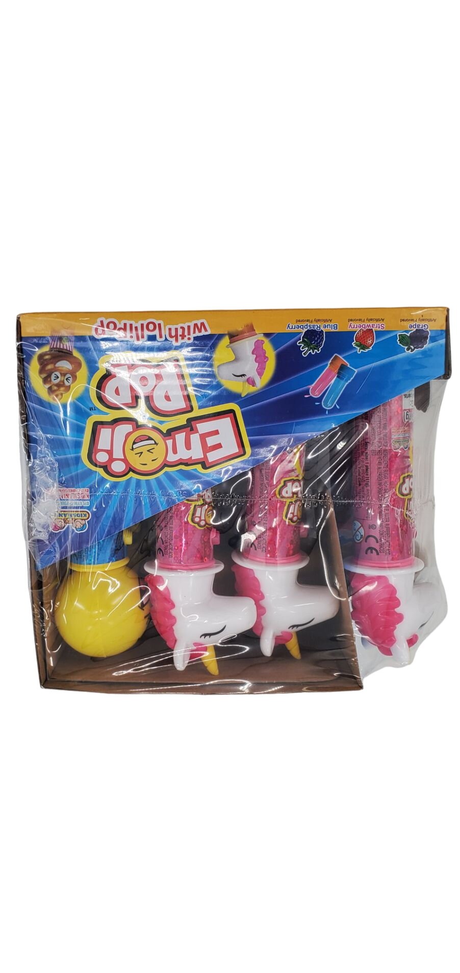 Kidsmania Emoji Pop with Lollipops, 12 Count
