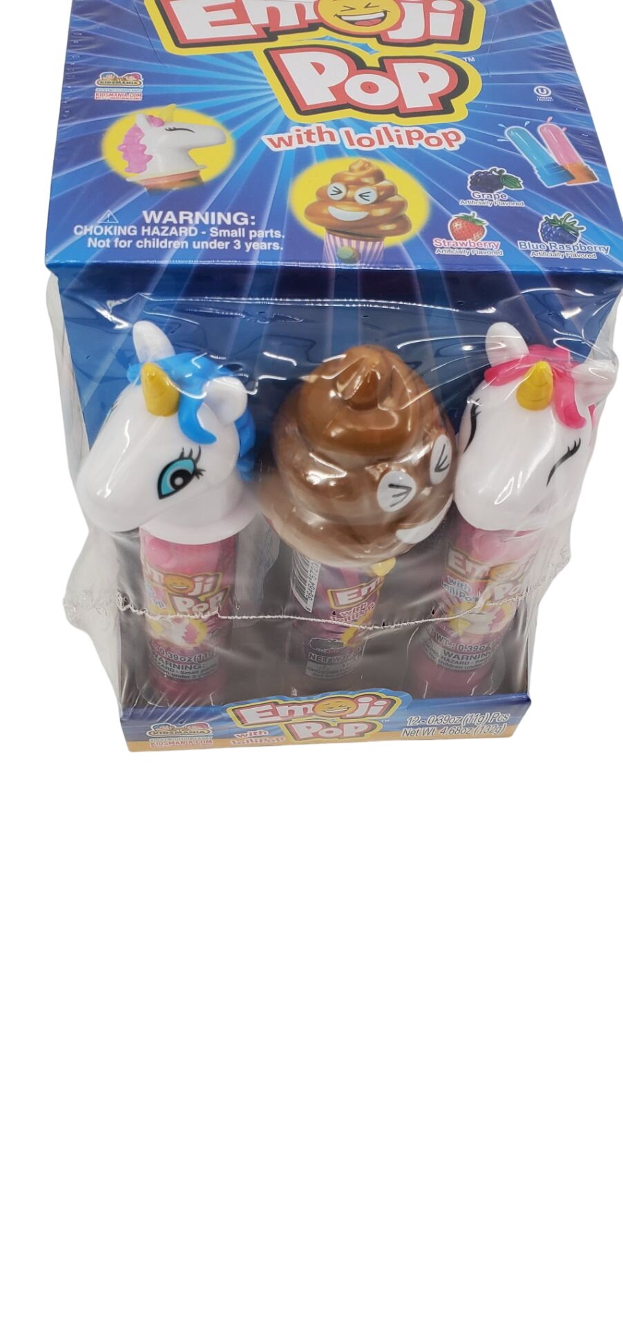 Kidsmania Emoji Pop with Lollipops, 12 Count