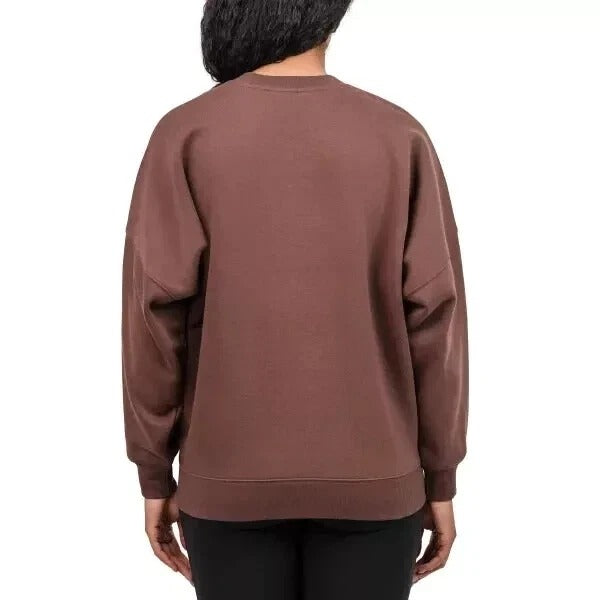 TUFF Athletics Women's Sweatshirt Fleece Crewneck Pullover Shirt Pockets Activewear
